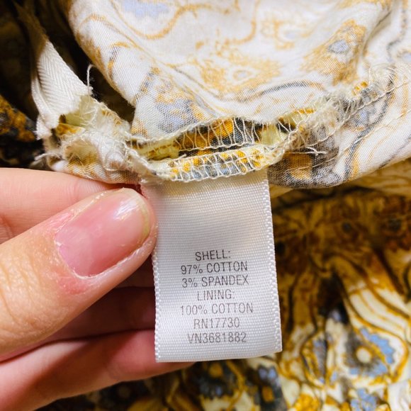 Patrick Robinson for Target V-neck Vintage Print Dress Ruffled Hem Size Large - Picture 11 of 13